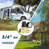 Picture of STMOUTUO RV Water Pressure Regulator for RV Camper. Brass Lead-Free Adjustable Camper Water Pressure Regulator with 0-160 PSI Gauge ，Reducer Valve W Filter，Package includes 1 raw tape for water pipes.