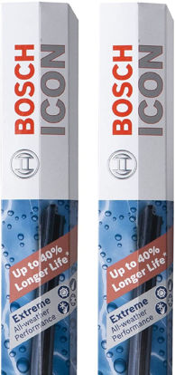Picture of BOSCH 22A22B ICON Beam Wiper Blades - Driver and Passenger Side - Set of 2 Blades (22A & 22B)