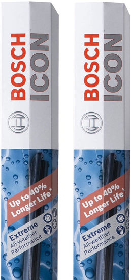 Picture of BOSCH 22A22B ICON Beam Wiper Blades - Driver and Passenger Side - Set of 2 Blades (22A & 22B)