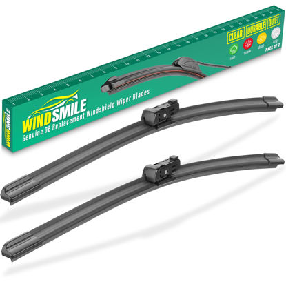 Picture of 26" 19" Windshield Wiper Blades Replacement for Tesla Model Y 2020-2023 Model 3 2017-2023 Premium All Weather Wiper Blade -OEM Quality(2 of Set)