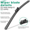 Picture of 26" 19" Windshield Wiper Blades Replacement for Tesla Model Y 2020-2023 Model 3 2017-2023 Premium All Weather Wiper Blade -OEM Quality(2 of Set)