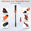 Picture of Portable Transfer Pump Battery Operated Electric Siphon Pump for Gas, Fuel, Diesel, Water Transfer 2.6 GPM Flow Oil Extractor -Easy to Use Hand Fuel Pump, Multi-Use Siphon Fuel Transfer Pump (Orange)