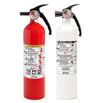Picture of Kidde Kitchen Fire Extinguishers for Home & Office Use, 2 Pack: One 1-A:10-B:C and One Specialty Kitchen Extinguisher, Wall Mount & Strap Brackets Included