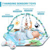 Picture of Baby Gym Play Mat, 8-in-1 Tummy Time Mat & Ball Pit with 6 Toys, Washable Baby Activity Play Mat for Visual, Hearing, Sensory, Motor Development, Baby Toys Gift for Toddler Infant 0-3-6-9-12 Months