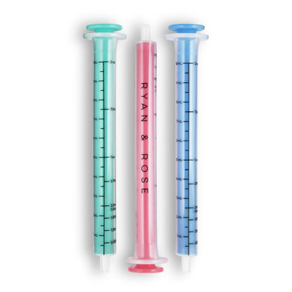 Picture of Ryan & Rose Cutie Dose - Baby Medicine Dispenser Syringe For Children Medicine Syringes For Children Medication Dispenser Baby Medicine Syringe Baby Medicine Dropper Baby Syringe - 3 Pack (Lollipop)