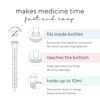 Picture of Ryan & Rose Cutie Dose - Baby Medicine Dispenser Syringe For Children Medicine Syringes For Children Medication Dispenser Baby Medicine Syringe Baby Medicine Dropper Baby Syringe - 3 Pack (Lollipop)