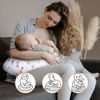 Picture of Little Grape Land Nursing Pillow, Breast Feeding Pillows for Mom, Butterfly Soft Cover with Breathable Filling, Feeding Support Pillow for 0-12 Months, Multifunctional Support Cushion for Travel