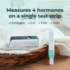 Picture of Inito Fertility Monitor & Hormone Tracker for Women | Estrogen, LH, PdG (Urine Metabolite of progesterone), FSH | Track and Confirm Ovulation | Includes 15 Test Strips (iPhone 15 Pro Max)