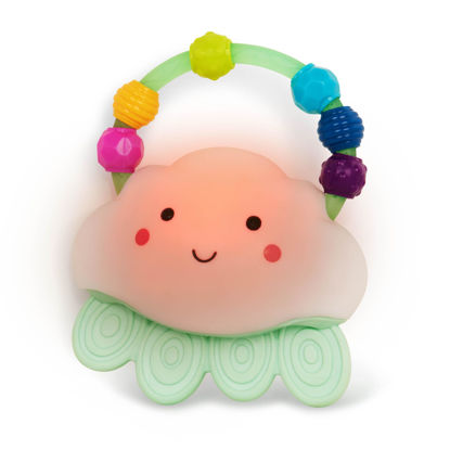 Picture of B. toys- B. baby - Baby Light-Up Cloud Rattle- Rain-Glow Squeeze- Teething Rattle Toys for Babies 3 Months +