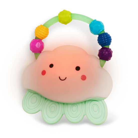 Picture of B. toys- B. baby - Baby Light-Up Cloud Rattle- Rain-Glow Squeeze- Teething Rattle Toys for Babies 3 Months +