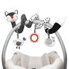 Picture of Euyecety Baby Spiral Plush Toys, Black White Stroller Toy Stretch & Spiral Activity Toy Car Seat Toys, Hanging Rattle Toys for Crib Mobile, Newborn Sensory Toy Best Gift for 0 3 6 9 12 Months Baby-Fox