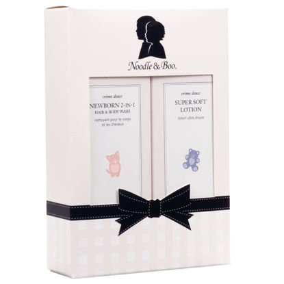 Picture of Noodle & Boo Bundle of Joy Newborn Baby Gift Set ; Newborn 2-in-1 Hair & Body Wash, Super Soft Baby Lotion