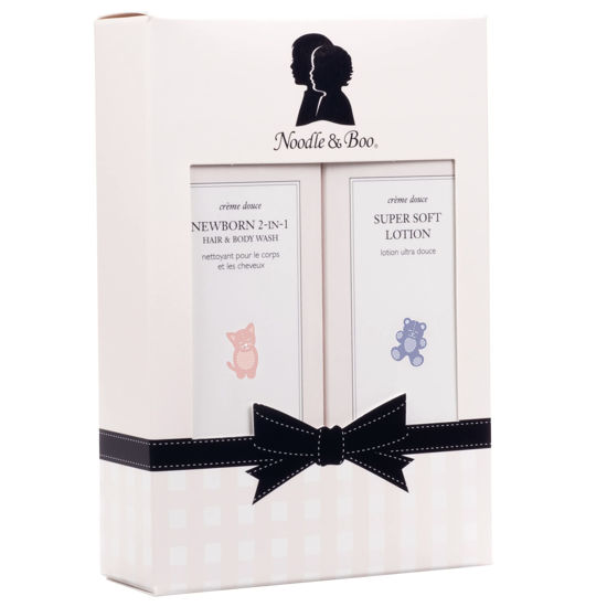 Picture of Noodle & Boo Bundle of Joy Newborn Baby Gift Set ; Newborn 2-in-1 Hair & Body Wash, Super Soft Baby Lotion