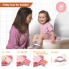 Picture of MCGMITT Portable Potty Seat for Kids Travel - Foldable Training Toilet Chair for Toddler Girls with Storage Bags for Outdoor and Indoor Easy to Clean(Pink)