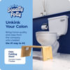 Picture of Squatty Potty Oslo Folding Bamboo Toilet Stool - 7 Inches, Collapsible Bathroom Stool for Kids and Adults - Brown, Portable and Space-Saving