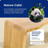 Picture of Squatty Potty Oslo Folding Bamboo Toilet Stool - 7 Inches, Collapsible Bathroom Stool for Kids and Adults - Brown, Portable and Space-Saving