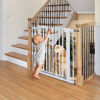 Picture of Babelio Baby Gate for Doorways and Stairs, 26''-40'' Auto Close Dog/Puppy Gate, Easy Install, Pressure Mounted, No Drilling, fits for Narrow and Wide Doorways, Safety Gate w/Door for Child and Pets