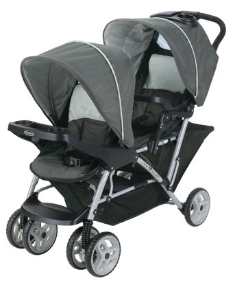 Picture of Graco DuoGlider Double Stroller | Lightweight Double Stroller with Tandem Seating, Glacier