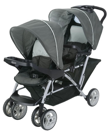 Picture of Graco DuoGlider Double Stroller | Lightweight Double Stroller with Tandem Seating, Glacier