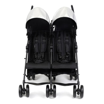 Picture of Summer Infant 3Dlite Folding Lightweight Side by Side Double Stroller with 5-Point Safety Harness for Infants and Toddlers, Black