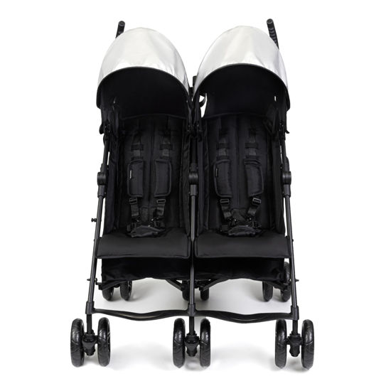 Picture of Summer Infant 3Dlite Folding Lightweight Side by Side Double Stroller with 5-Point Safety Harness for Infants and Toddlers, Black
