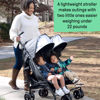 Picture of Summer Infant 3Dlite Folding Lightweight Side by Side Double Stroller with 5-Point Safety Harness for Infants and Toddlers, Black