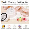 Picture of MIZHSE Solid Builder Gel for Nails, Non-Sticky Hard Gel Sculpting Gel, 3D Gel Nail Art Building Gel Carving Gel Modeling Gel Nail Extension Soak Off UV/LED Nail Art Salon Home DIY 15 g Clear