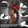 Picture of Bonnet Hood Hair Dryer Attachment - Soft, Adjustable Extra Large Bonnet Hair Dryer for Speeds Up Drying Time at Home, Easy to Use for Styling, Curling and Deep Conditioning (Black)