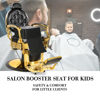 Picture of Artist hand Children Leather Cushion Oversize Barber Salon Booster Seat,Spa Equipment Black