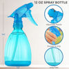 Picture of DilaBee Spray Bottles (12 Oz) Water Spray Bottle for Hair, Plants, Cleaning Solutions, Cooking, BBQ, Squirt Bottle for Cats - Empty Spray Bottles - BPA-Free - Multicolor (Blue, 1 Pack)