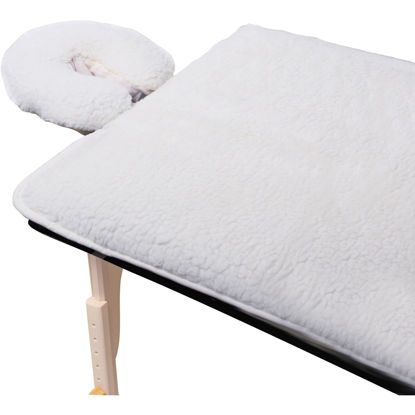 Picture of ForPro Premium Fleece Massage Pad Set, Extra Soft, Hypoallergenic, for Massage Tables, Includes Pad and Face Rest Cover, 31” W x 72” L
