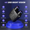 Picture of Night Vision Goggles - 4K Night Vision Binoculars with 5000mAh Rechargeable Battery, 32GB TF Card can Save Photo and Video, 3'' HD Screen for Camping & Security, Black