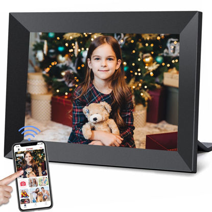 Picture of Frameo 10.1 Inch WiFi Digital Picture Frame with 1280 * 800P IPS Touch Screen HD Disply,Video Clips and Slide Show,Auto-Rotate, Wall Mountable,Send Photos Instantly from Anywhere with via Frameo APP