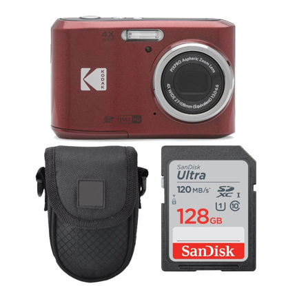 Picture of Kodak PIXPRO FZ45 Digital Camera + Point & Shoot Camera Case + Sandisk 128GB SDXC Memory Card…