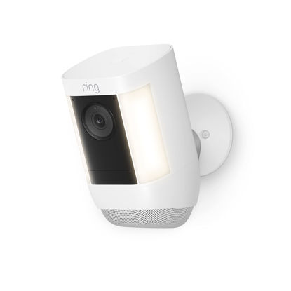 Picture of Ring Spotlight Cam Pro, Battery | 3D Motion Detection, Two-Way Talk with Audio+, and Dual-Band Wifi (2022 release) - White