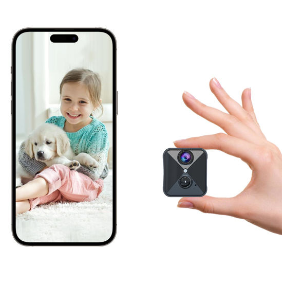 Picture of Upgraded Spy Camera WiFi Hidden Camera,4K HD Home Security Camera,100 Days Standby Battery Life,AI Motion Detection Alerts, Clear Night Vision,Real Time Record Surveillance Camera