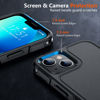 Picture of SPIDERCASE Designed for iPhone 13 Case, [10 FT Military Grade Drop Protection] [with 2 pcs Tempered Glass Screen Protector] Case for iPhone 13 6.1 inch (Black)