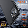 Picture of SPIDERCASE Designed for iPhone 13 Case, [10 FT Military Grade Drop Protection] [with 2 pcs Tempered Glass Screen Protector] Case for iPhone 13 6.1 inch (Black)