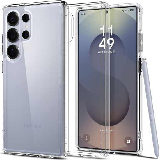 Picture of Spigen Ultra Hybrid Designed for Galaxy S25 Ultra Case (2025) [Anti-Yellowing], [Military-Grade Protection] - Crystal Clear