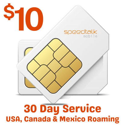 Picture of $10 SIM Card for GPS Tracking Pet Senior Kid Child Car Smart Watch Devices Locators - 30 Day Wireless Service - USA Canada & Mexico Roaming