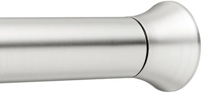 Picture of Amazon Basics Easy Install Shower Curtain Tension Rod, Adjustable Length, 42-72", Nickel
