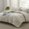 Picture of Bedsure Queen Size Comforter Set, Beige Soft Prewashed Bedding for All Seasons, 3 Pieces Warm Down Alternative Bed Set, 1 Lightweight Comforter (90"x90") and 2 Pillowcases (20"x26")