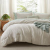 Picture of Bedsure Queen Size Comforter Set, Beige Soft Prewashed Bedding for All Seasons, 3 Pieces Warm Down Alternative Bed Set, 1 Lightweight Comforter (90"x90") and 2 Pillowcases (20"x26")