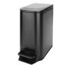 Picture of Cesun Small Bathroom Trash Can with Lid Soft Close, Step Pedal, 6 Liter / 1.6 Gallon Stainless Steel Garbage Can with Removable Inner Bucket, Anti-Fingerprint Finish (Matt Black)