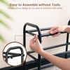 Picture of Gonfoam 3-Tier Expandable Shoe Rack,Adjustable Shoe Shelf Storage Organizer Heavy Duty Metal Free Standing Shoe Rack for Entryway Closet Doorway (Black)