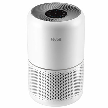 Picture of LEVOIT Air Purifier for Home Allergies Pets Hair in Bedroom, Covers Up to 1095 ft² by 45W High Torque Motor, 3-in-1 Filter with HEPA Sleep Mode, Remove Dust Smoke Pollutants Odor, Core300-P, White