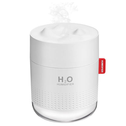 Picture of Portable Mini Humidifier, 500ml Small Cool Mist Humidifier, USB Personal Desktop Humidifier for Baby Bedroom Travel Office Home, Auto Shut-Off, 2 Mist Modes, Super Quiet, White