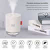 Picture of Portable Mini Humidifier, 500ml Small Cool Mist Humidifier, USB Personal Desktop Humidifier for Baby Bedroom Travel Office Home, Auto Shut-Off, 2 Mist Modes, Super Quiet, White
