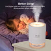 Picture of Portable Mini Humidifier, 500ml Small Cool Mist Humidifier, USB Personal Desktop Humidifier for Baby Bedroom Travel Office Home, Auto Shut-Off, 2 Mist Modes, Super Quiet, White