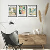Picture of upsimples 12x16 Picture Frame Black 3 Pack, Scratch-Proof Poster Frames 12 x 16 for Photo Gallery - Slide-In Strips, Horizontal or Vertical Wall Mounting